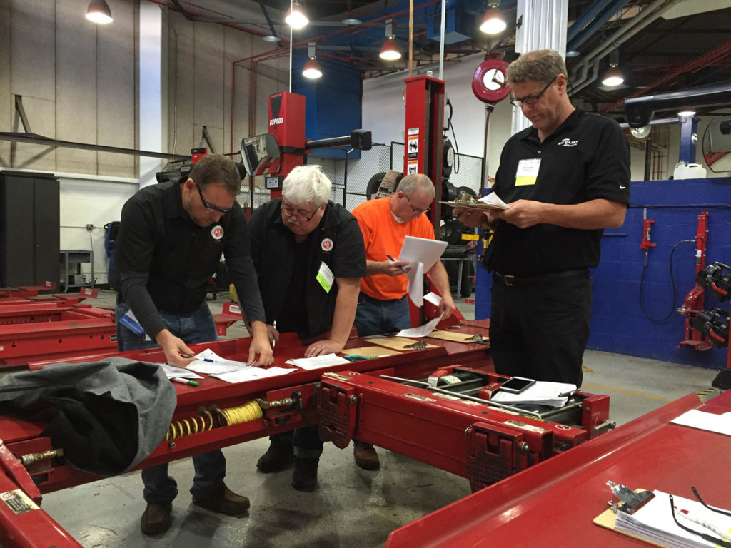 Nearly 100 people worked toward Automotive Lift Institute (ALI) Lift Inspector Certification during the “Five Days to Victory” event held in Las Vegas Nov. 1-5.