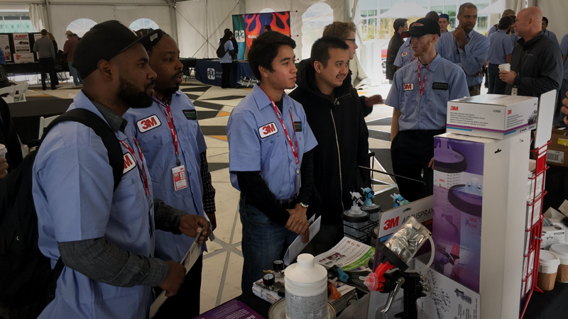 Students studying for a career in the collision repair industry learned about opportunities available to them at a career fair host at 3M Headquarters in St. Paul Minn. 