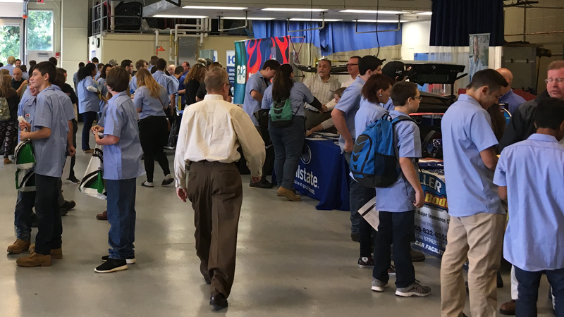 Collision repair students participated in a Collision Repair Education Foundation Career Fair on Wednesday, Oct. 5 at Assabet Valley Regional Technical High School in Marlborough, Mass. near Boston.
