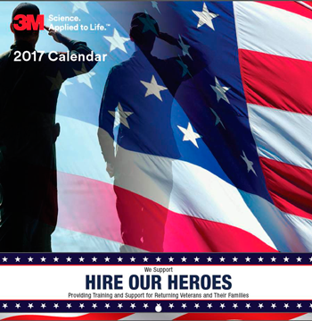 3M Hire Our Heroes Calendar