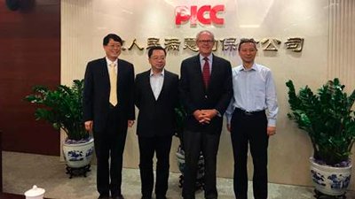 (left to right) Mr. Jun Feng, General Secretary of the Collision Repair Committee, CAMRA, Mr. Jun Yang, Deputy Director, PICC, Mr. Jack Gillis, Executive Director, CAPA, and Mr. Gong Tuo, Principal of Auto Financial Service for PICC, at a recent meeting in Beijing.
