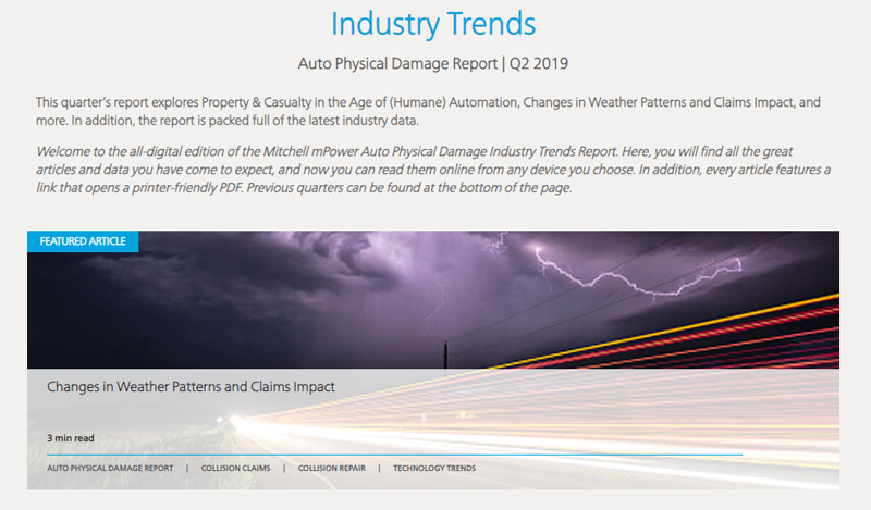 Mitchell Q2 2019 Industry Trends Report