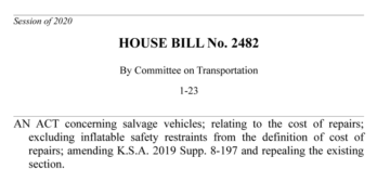 Kansas House Bill 2482
