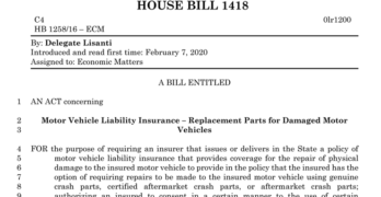 Maryland House Bill 1418
