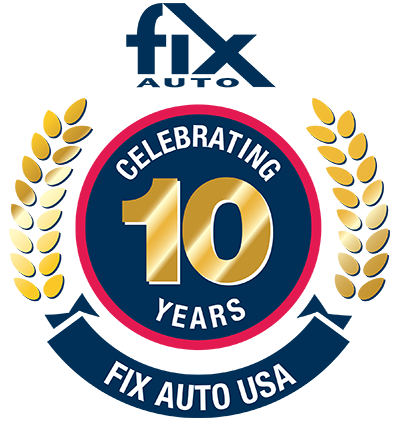 Fix Auto USA 10th Anniversary logo