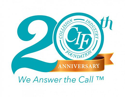 Collision Industry Foundation 20th Anniversary logo