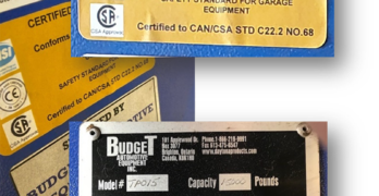 Budget Automotive Equipment label