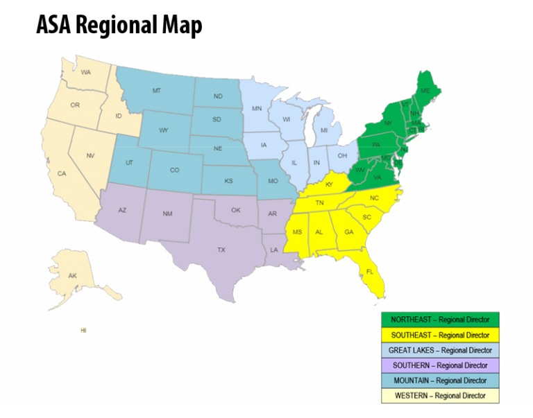 ASA Unveils New Regional Organizational Map - CollisionWeek