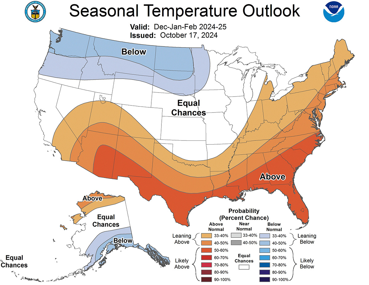 Winter Projected Warmer And Drier In The Southern U.S., Wetter North ...